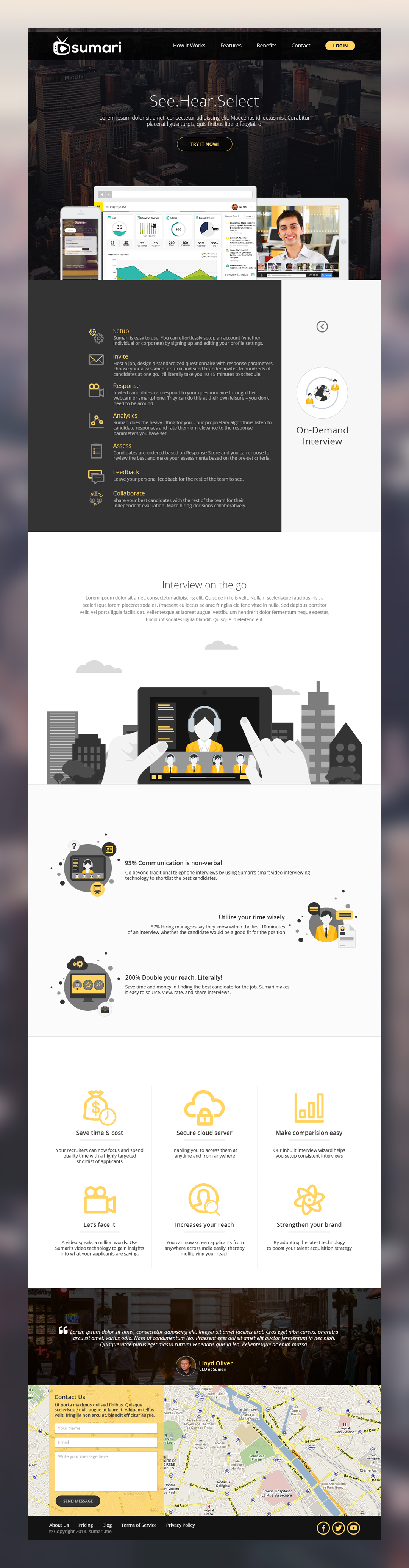 Homepage design in Website Design Inspiration by Design85