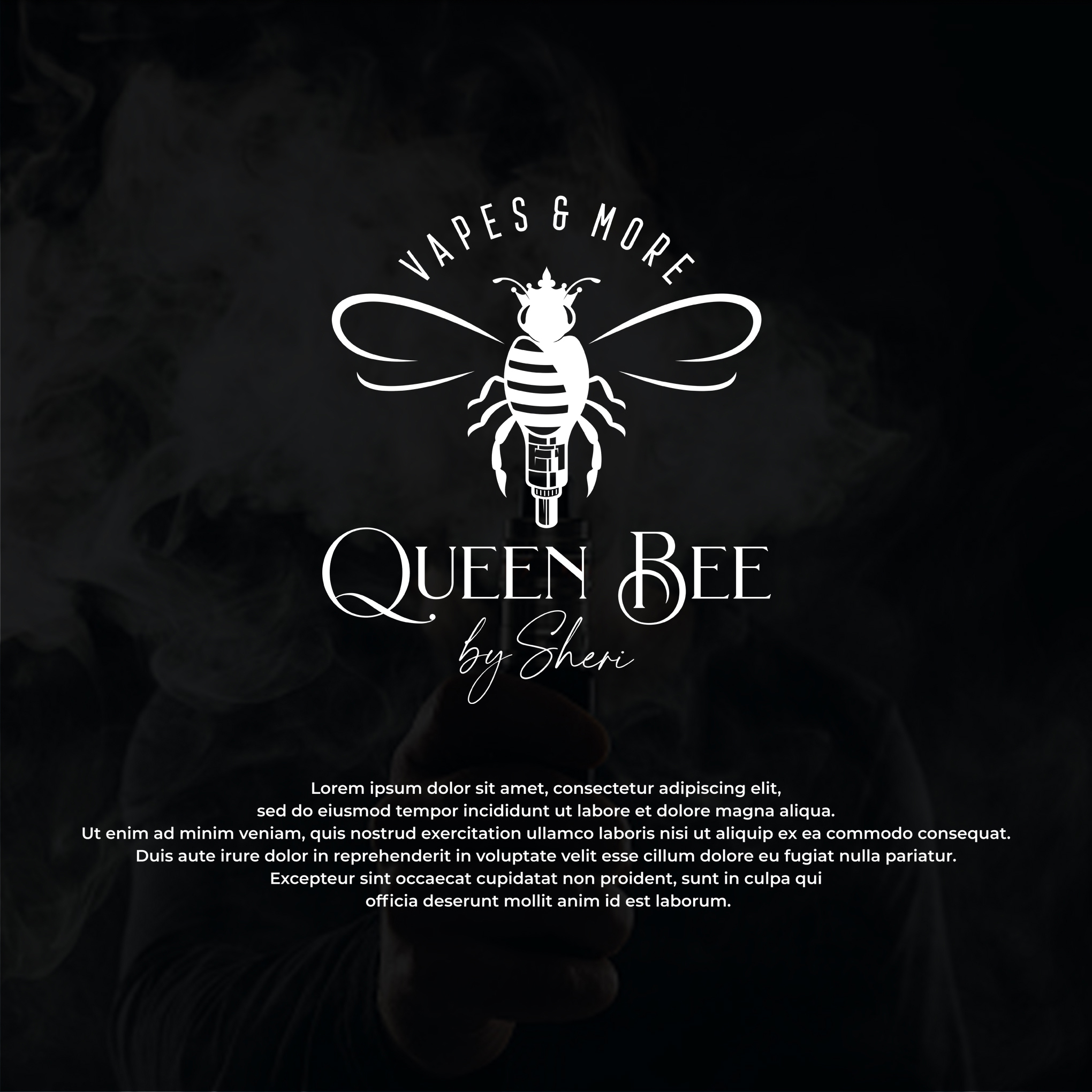QUEEN BEE VAPE STORE By Ambika Creative 408787 - Designhill QUEEN BEE VAPE STORE By Ambika Creative 408787 - Designhill