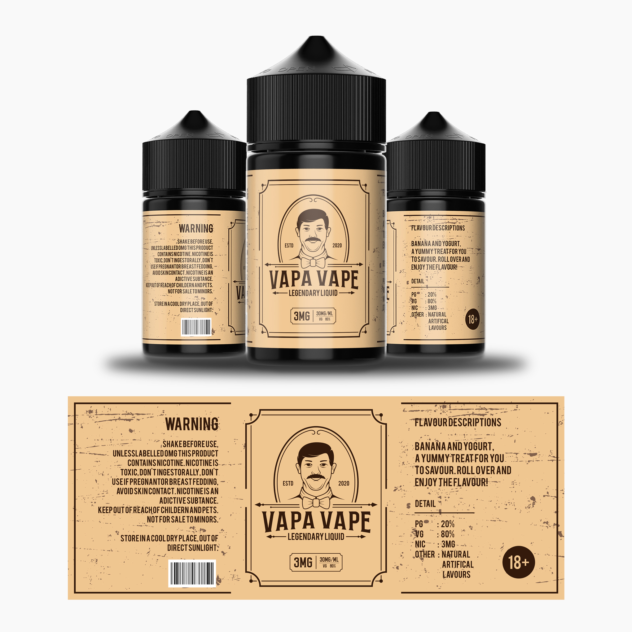 VAPE LabelDesign Label Design Inspiration 299703 by Ambika Creative