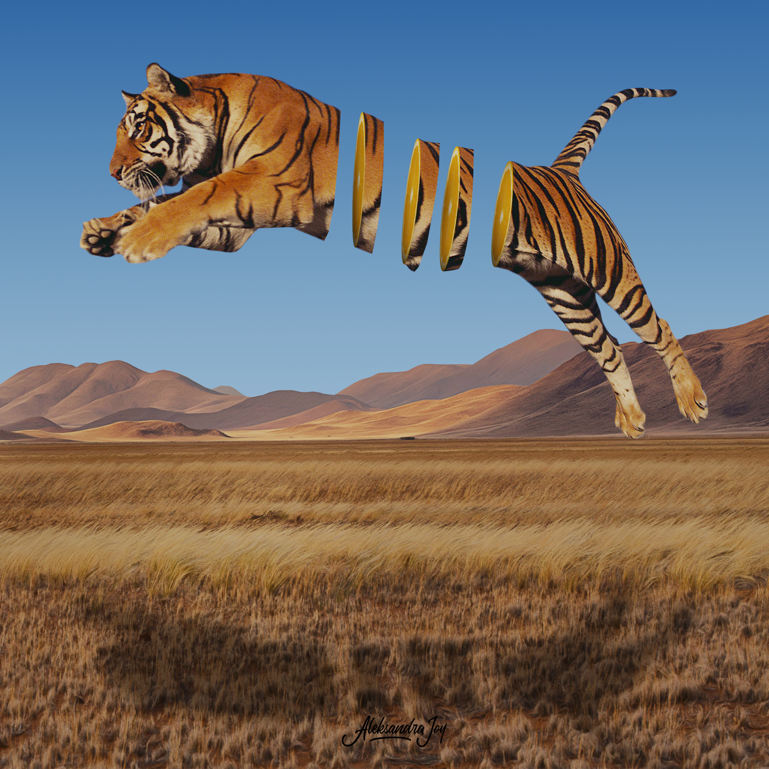OranTiger in Visual Art Inspiration by Aleksandra Joy