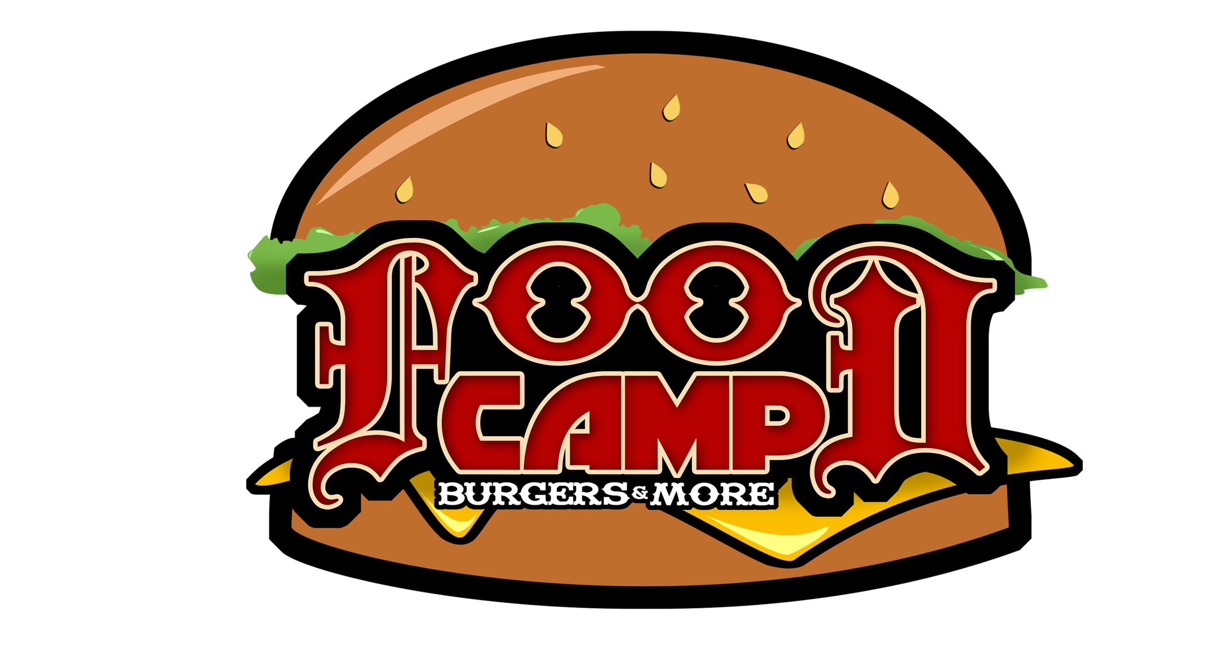 Food camp Burgers and more by Robin Food camp Burgers and more in Advertisement Design Inspiration by Robin