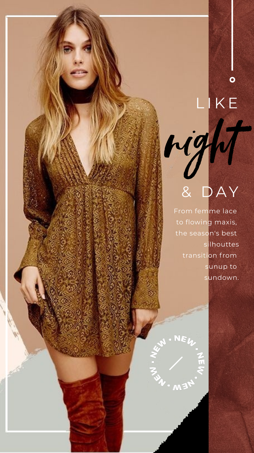 Chic fashion story in Facebook Story Inspiration by Sylvia Doudet