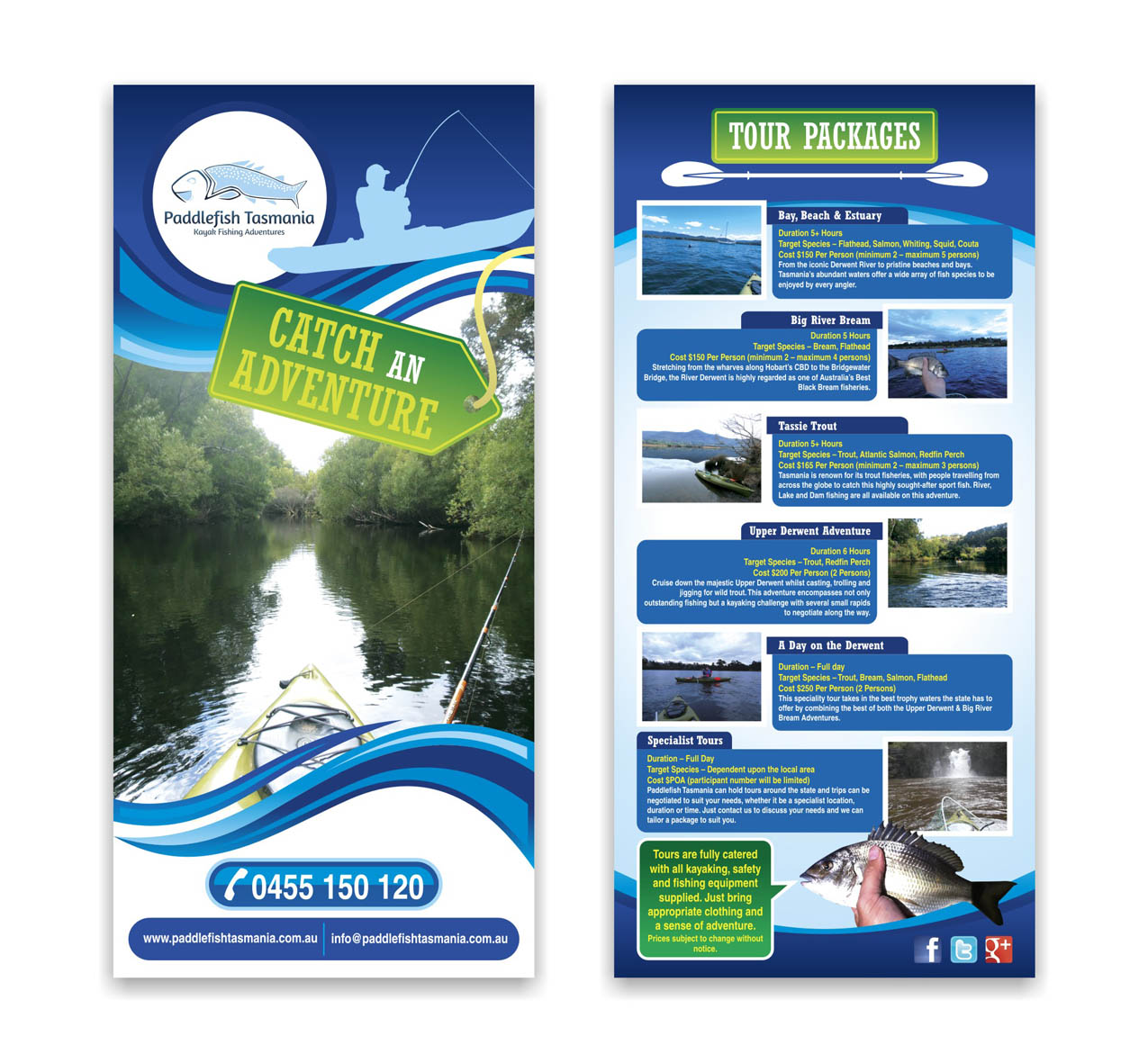 Paddlefish Tasmania in Brochure Design Inspiration by Onder