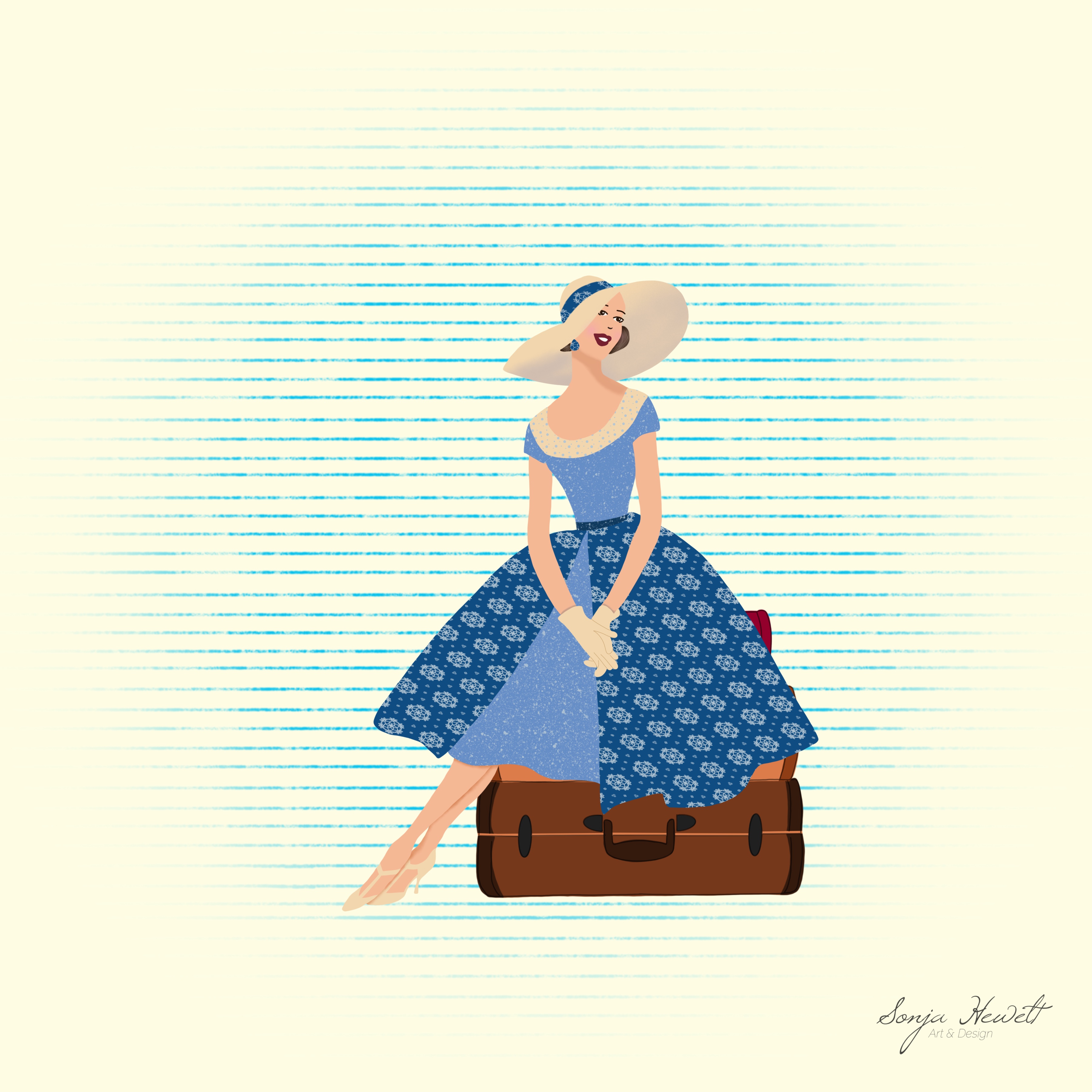 Vintage in Digital Art Inspiration by Sonja Hewelt