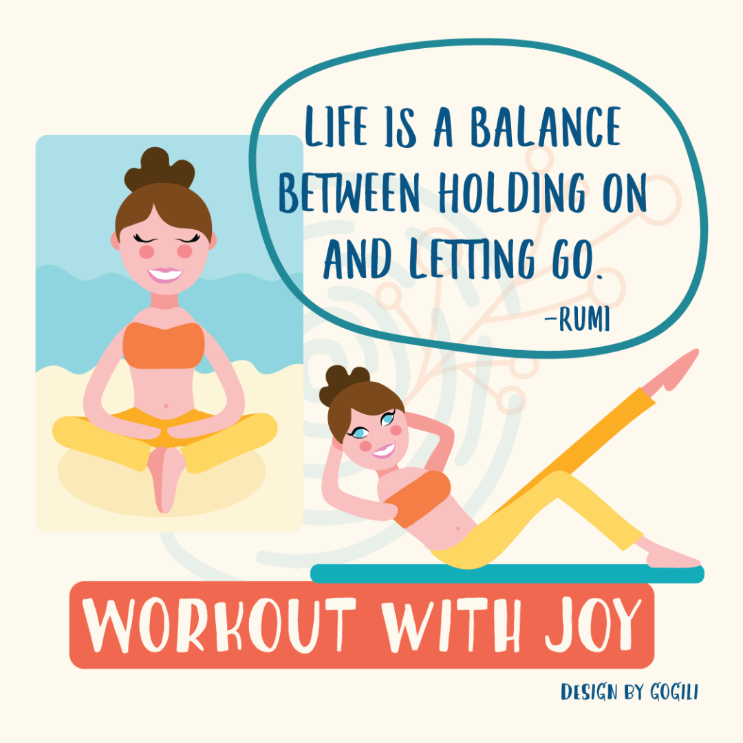 Workout with joy in Instagram Post Design Inspiration by Gordana Brezak