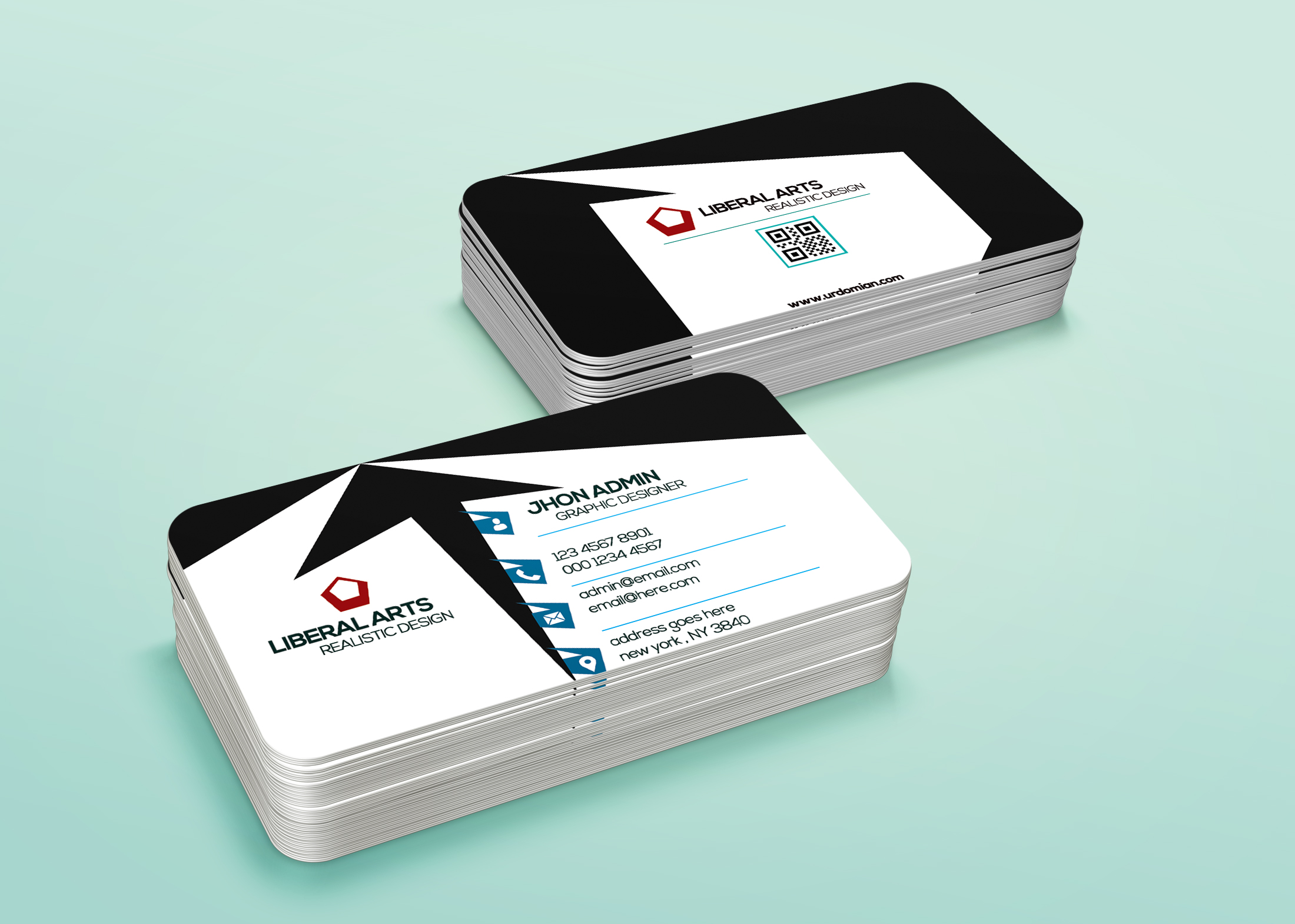 Business card by Salman Shah Business card in Business Card Design Inspiration by Salman Shah
