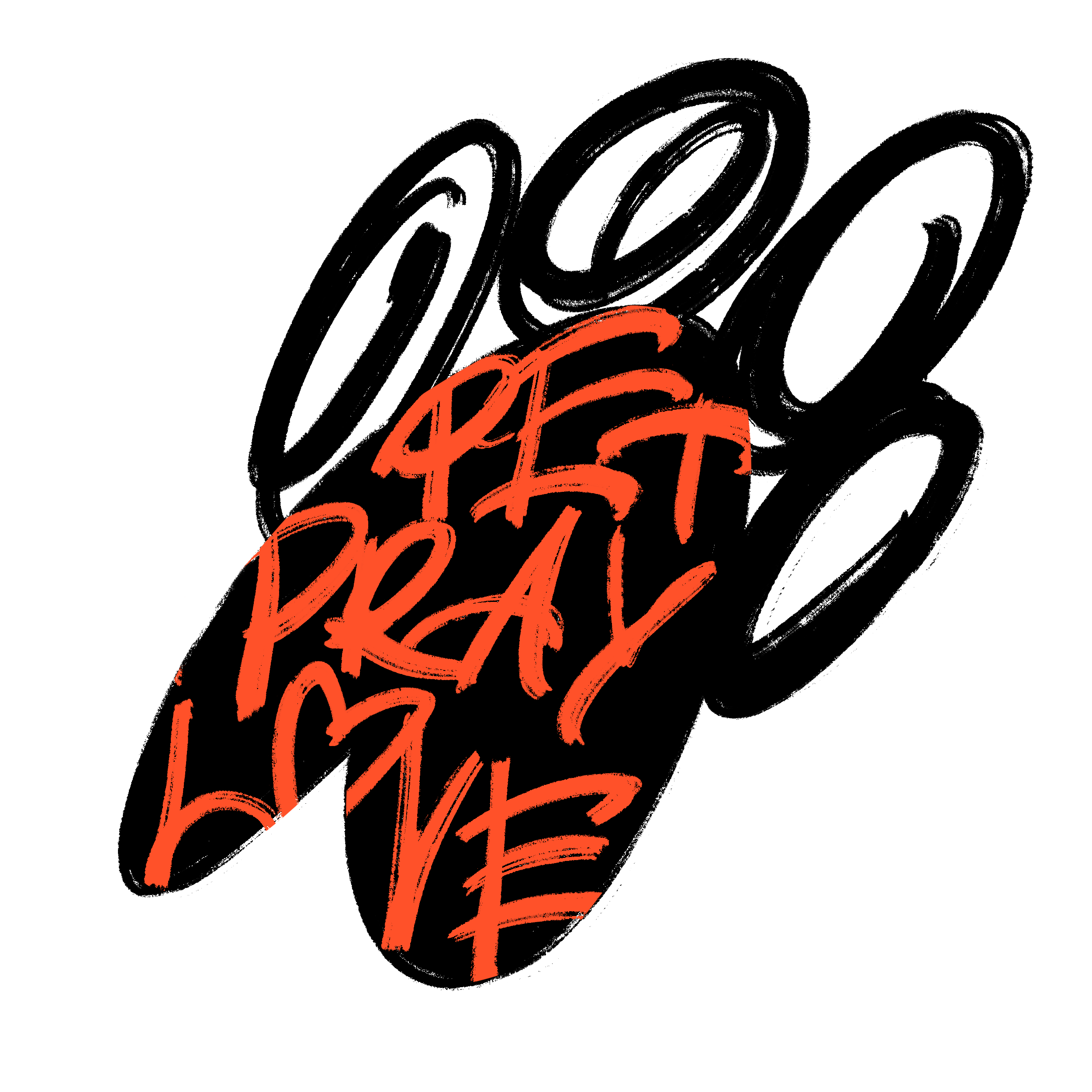 Pet Pray And Love in Hand Lettering Inspiration by Leeza Chepugova