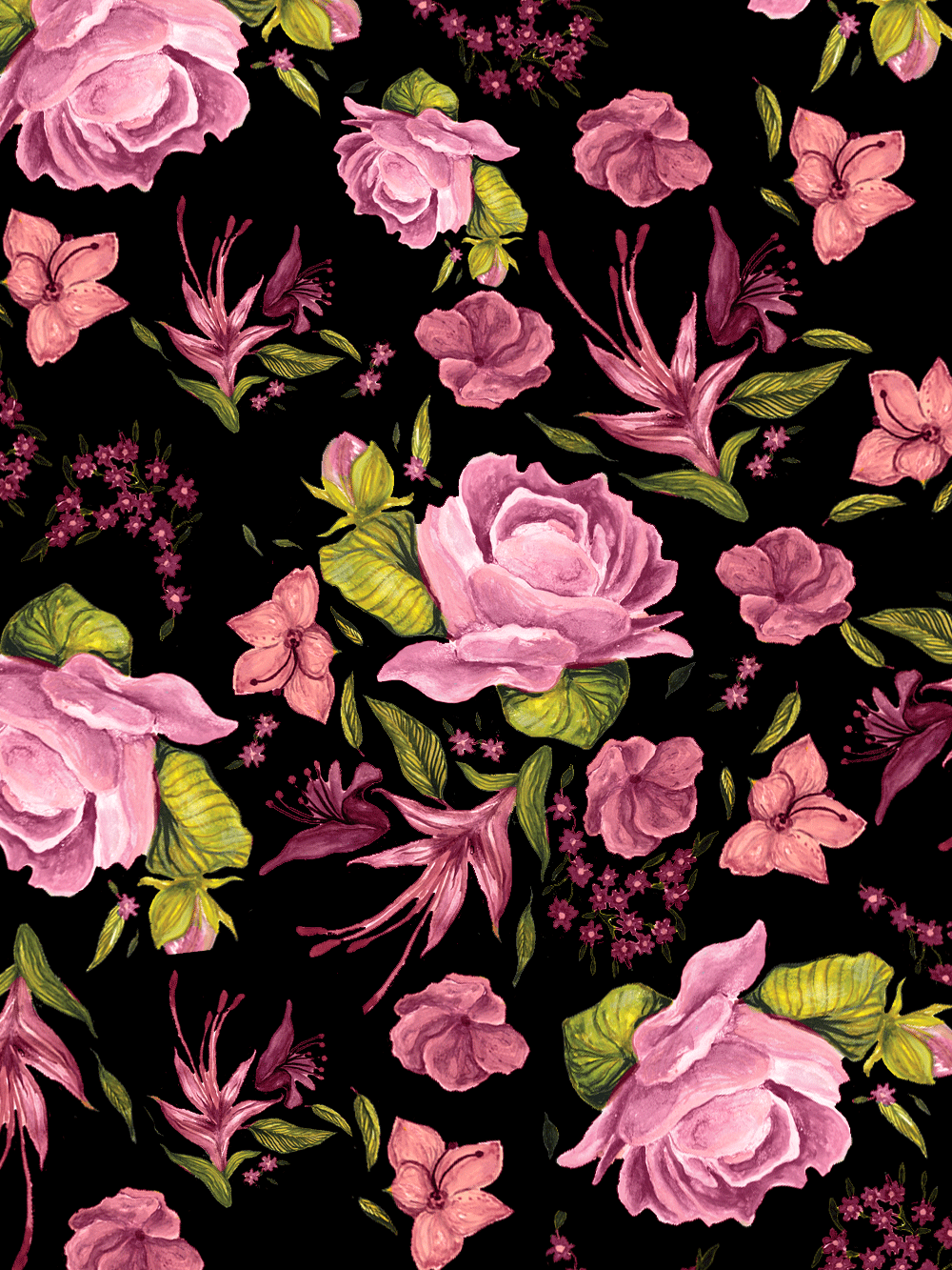 Flower pattern by Kade Flower pattern in Illustration and Graphics Inspiration by Kade