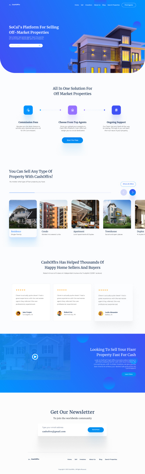 Website Real Estate Design by Abdelrahman Hassan Website Real Estate Design in Website Design Inspiration by Abdelrahman Hassan