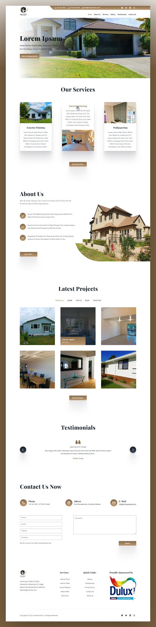 Website Design | painting business by Abdelrahman Hassan Website Design | painting business in Website Design Inspiration by Abdelrahman Hassan