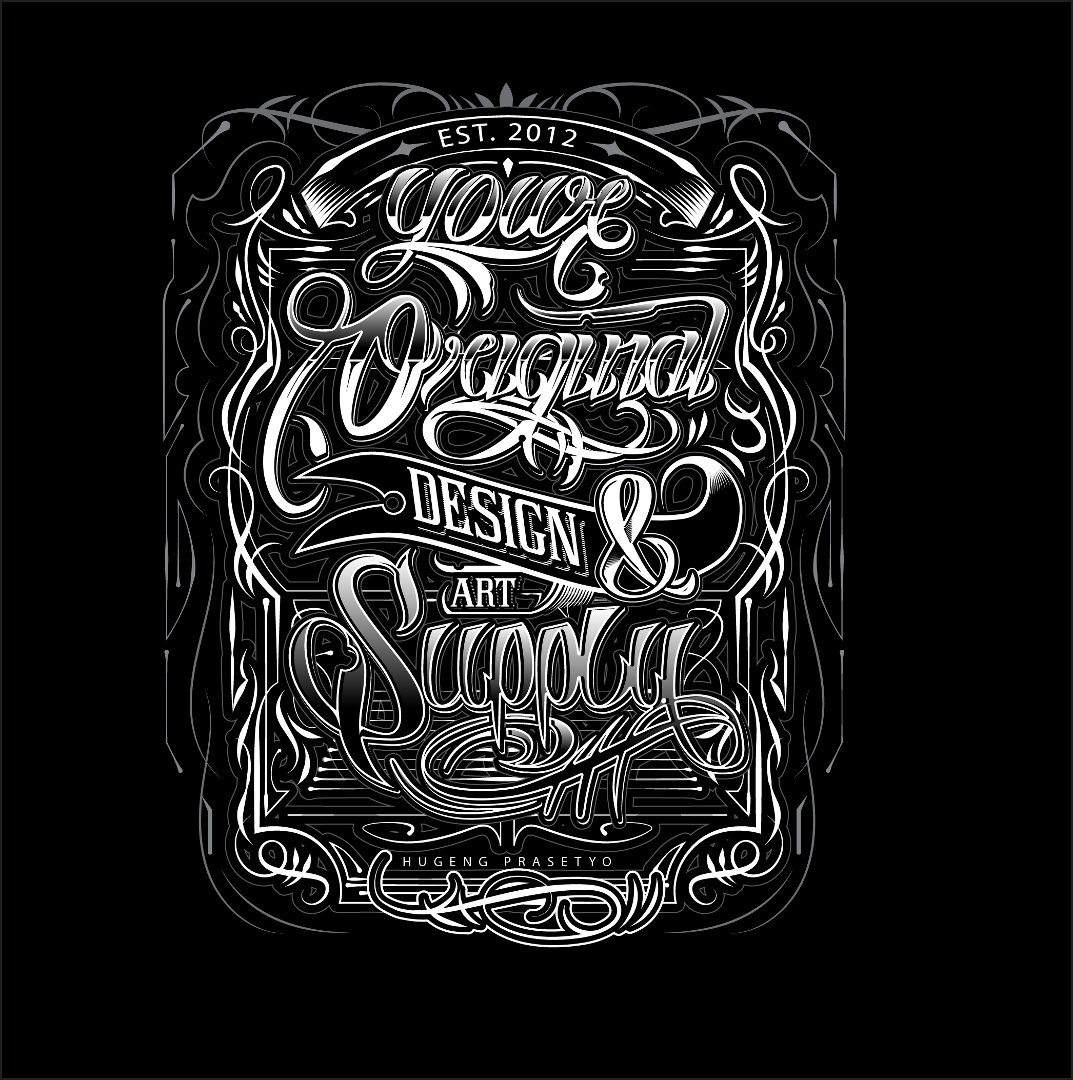 LETTERING SCRIPT WORK By Hugengprasetyo.w 256122 - Designhill