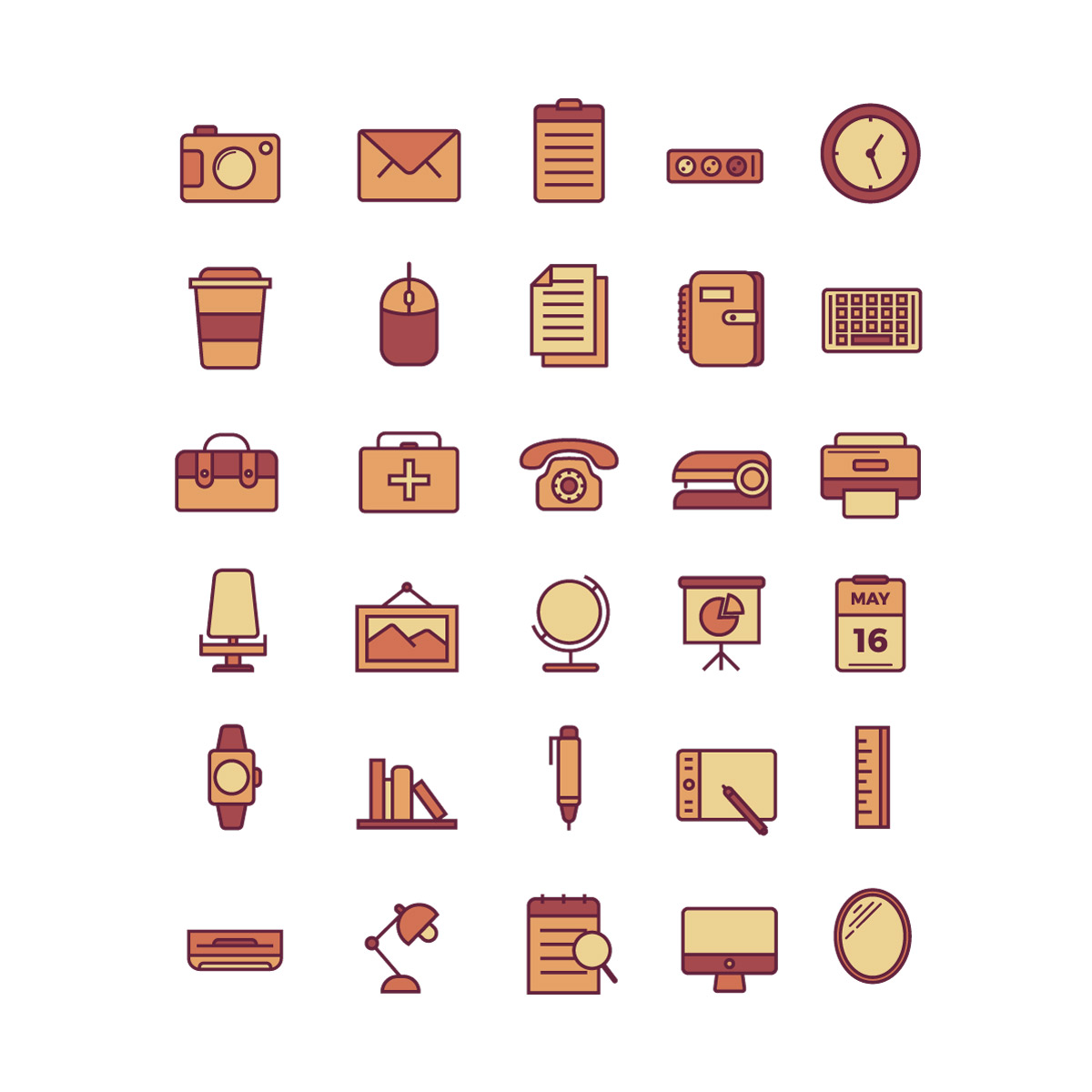 Office Icons by Kang1993 Office Icons in Illustration and Graphics Inspiration by Kang1993