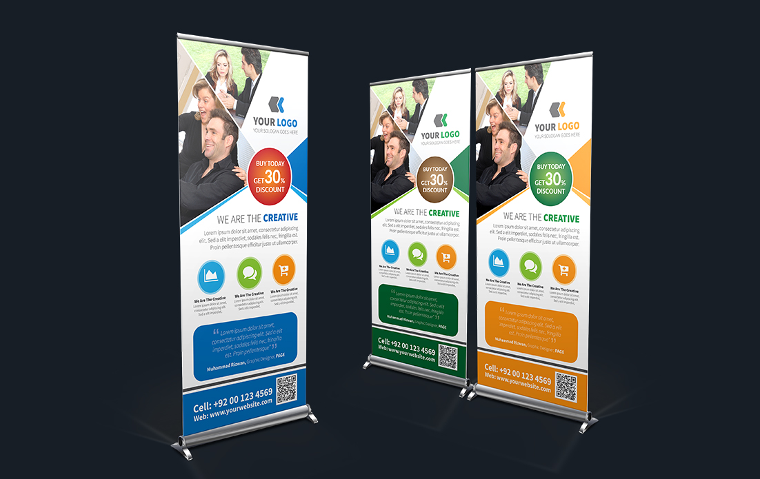 Professional Rollup Banner by Mrizwanmmc Professional Rollup Banner in Signage Design Inspiration by Mrizwanmmc