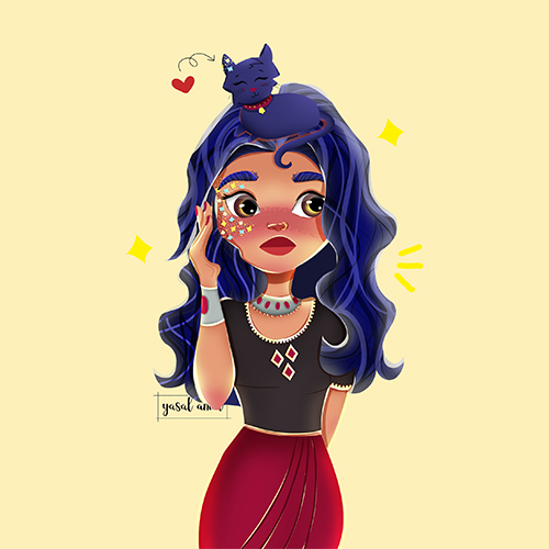 Sweet witch by Yasal Amin Sweet witch in Illustration and Graphics Inspiration by Yasal Amin