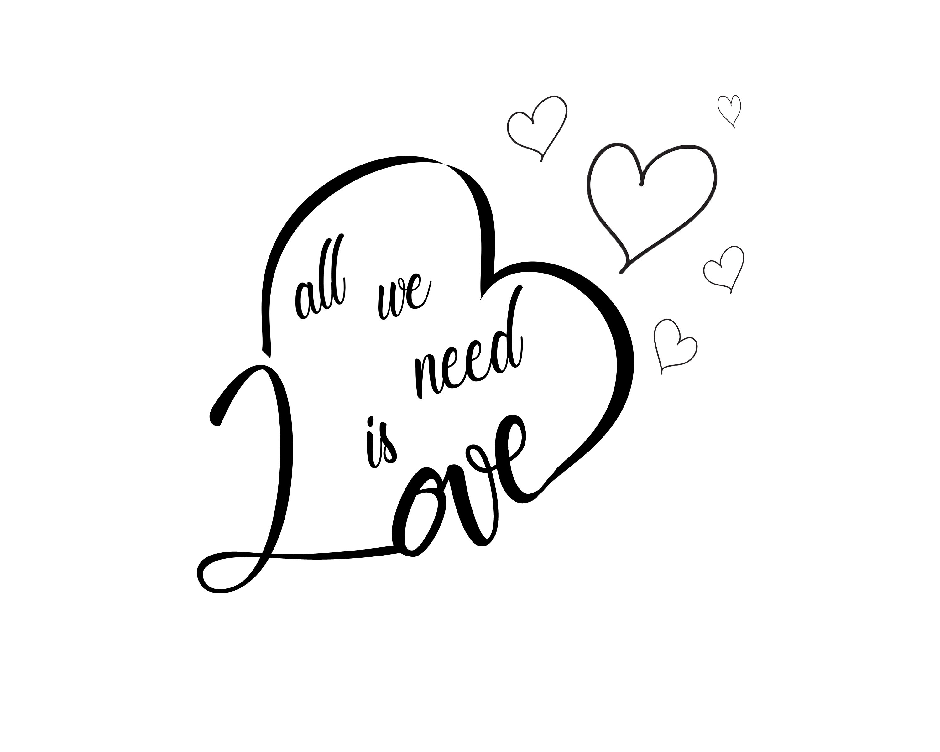 All you need is love in Illustration and Graphics Inspiration by Michaela Jimena