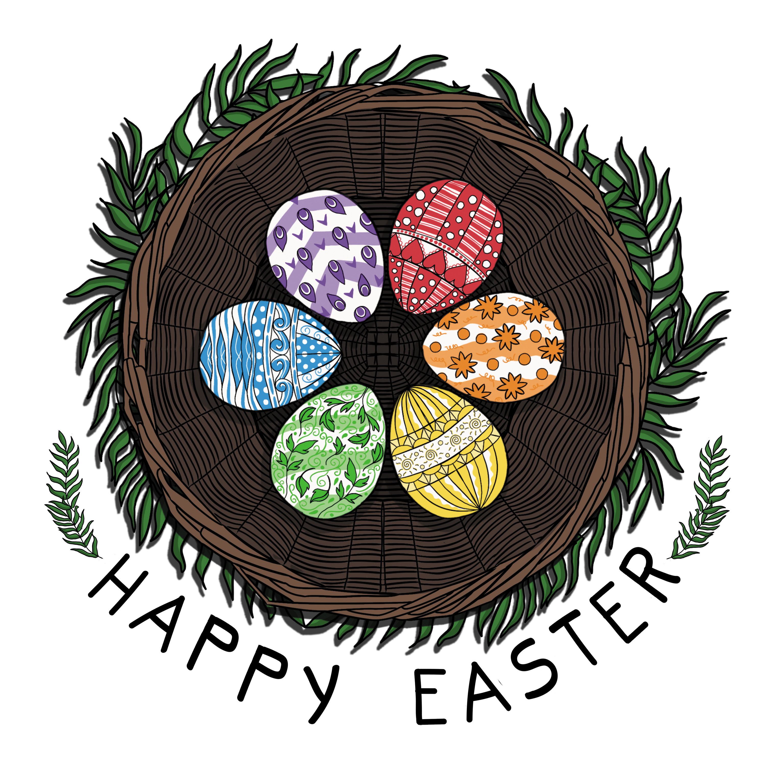Happy Easter Eggs by Madydrawings Happy Easter Eggs in Digital Art Inspiration by Madydrawings