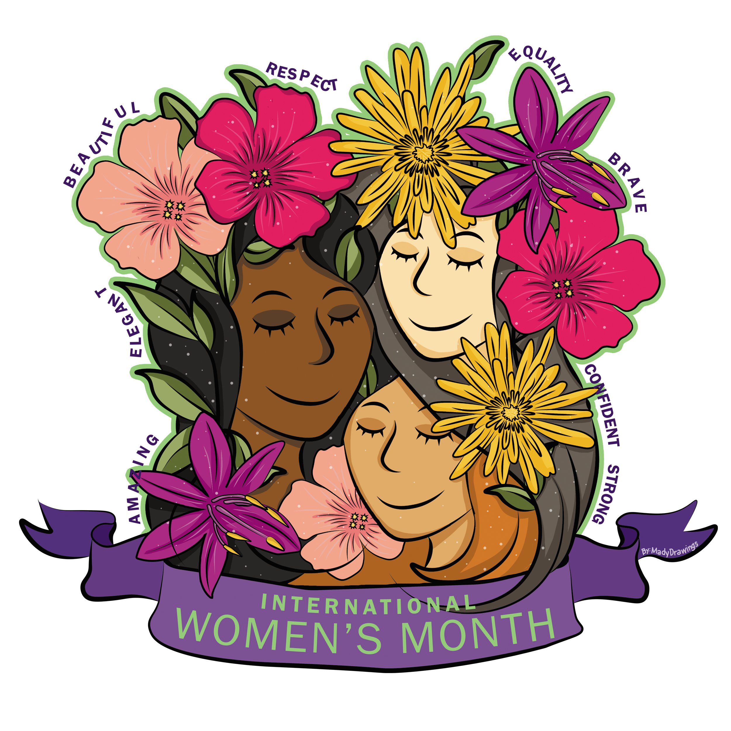 International Women's Day by Madydrawings International Women's Day in Digital Art Inspiration by Madydrawings