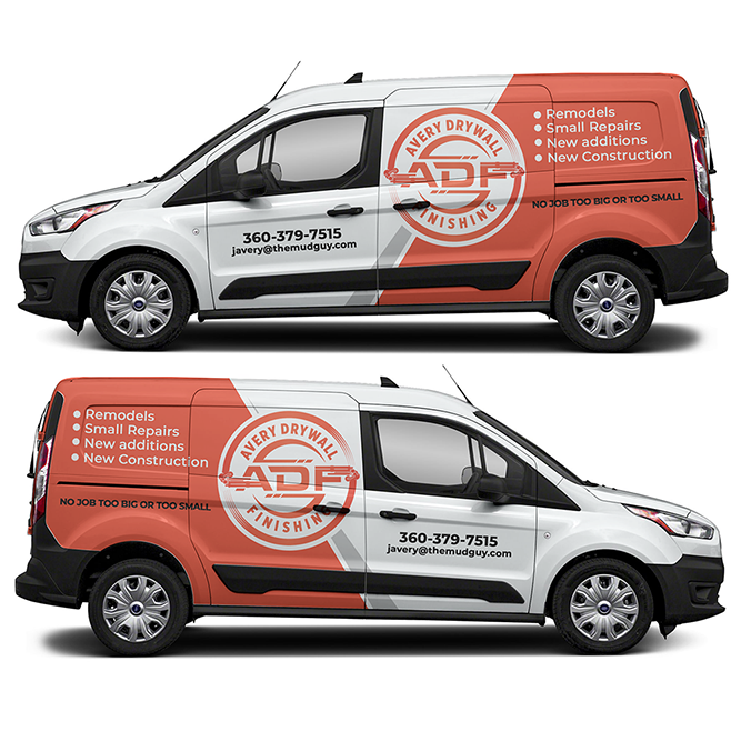 Avery Drywall Finishing (ADF) by Bakuldesigns Avery Drywall Finishing (ADF) in Vehicle wrap design Inspiration by Bakuldesigns
