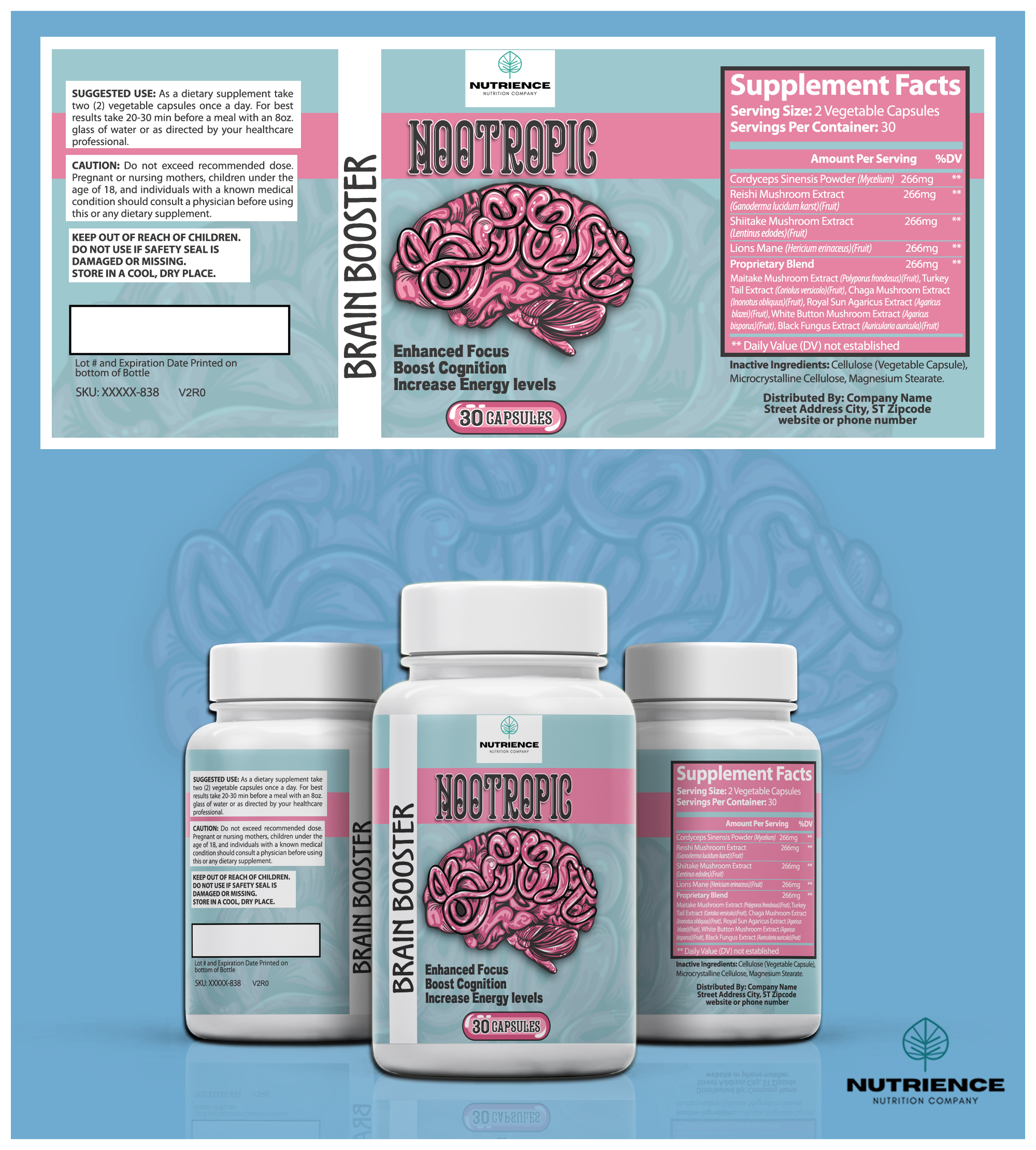 Packaging Design for Nootropic Brain Booster in Packaging Design Inspiration by Shweta Kumar