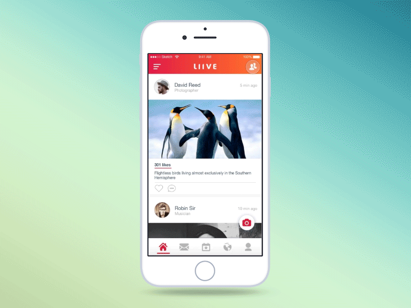 Liive app (friend list and chatting screen) in Mobile Apps Design Inspiration by Taimurbutt092