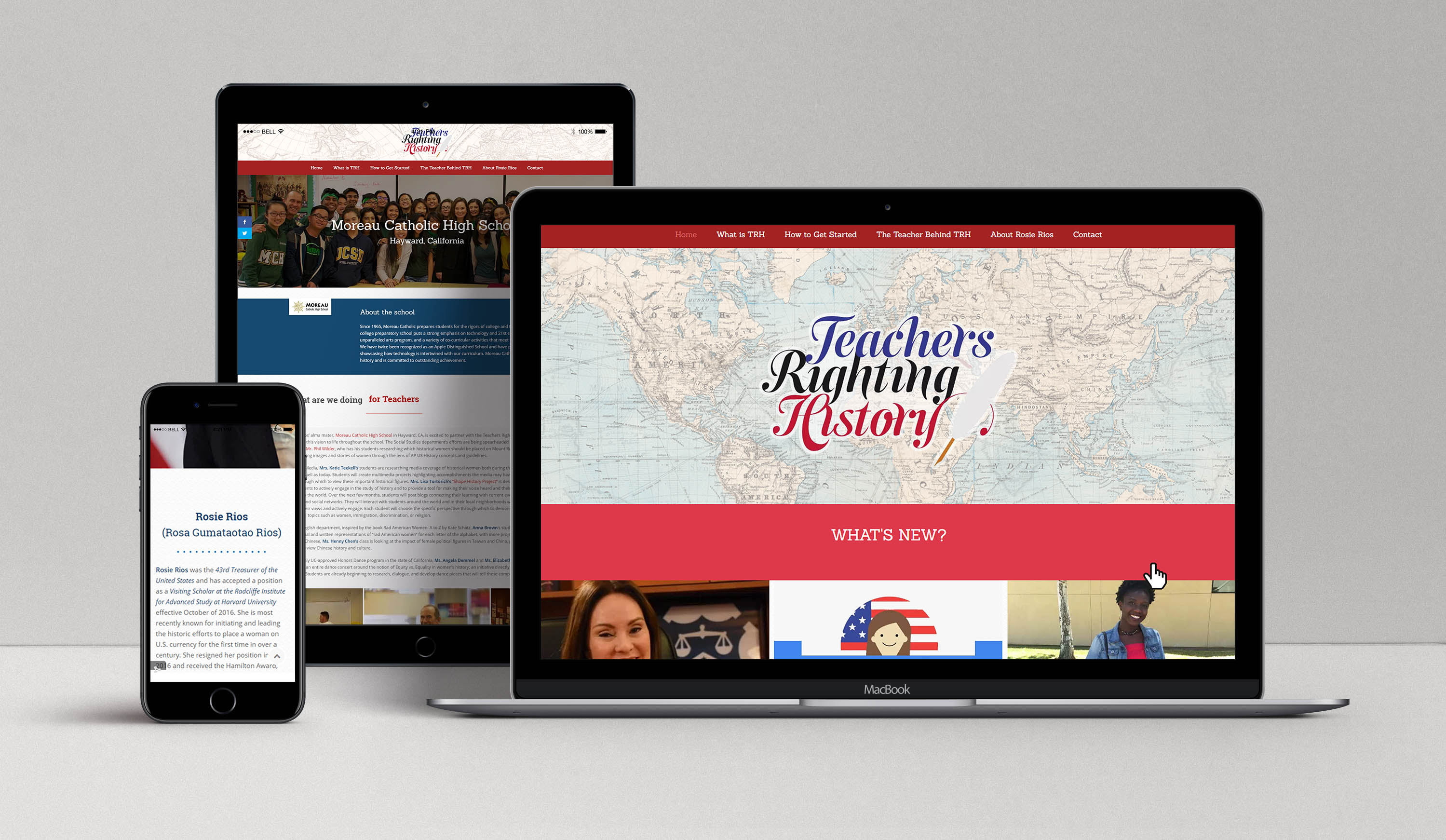 Teachers Righting History in Website Design Inspiration by Micaela Giordano