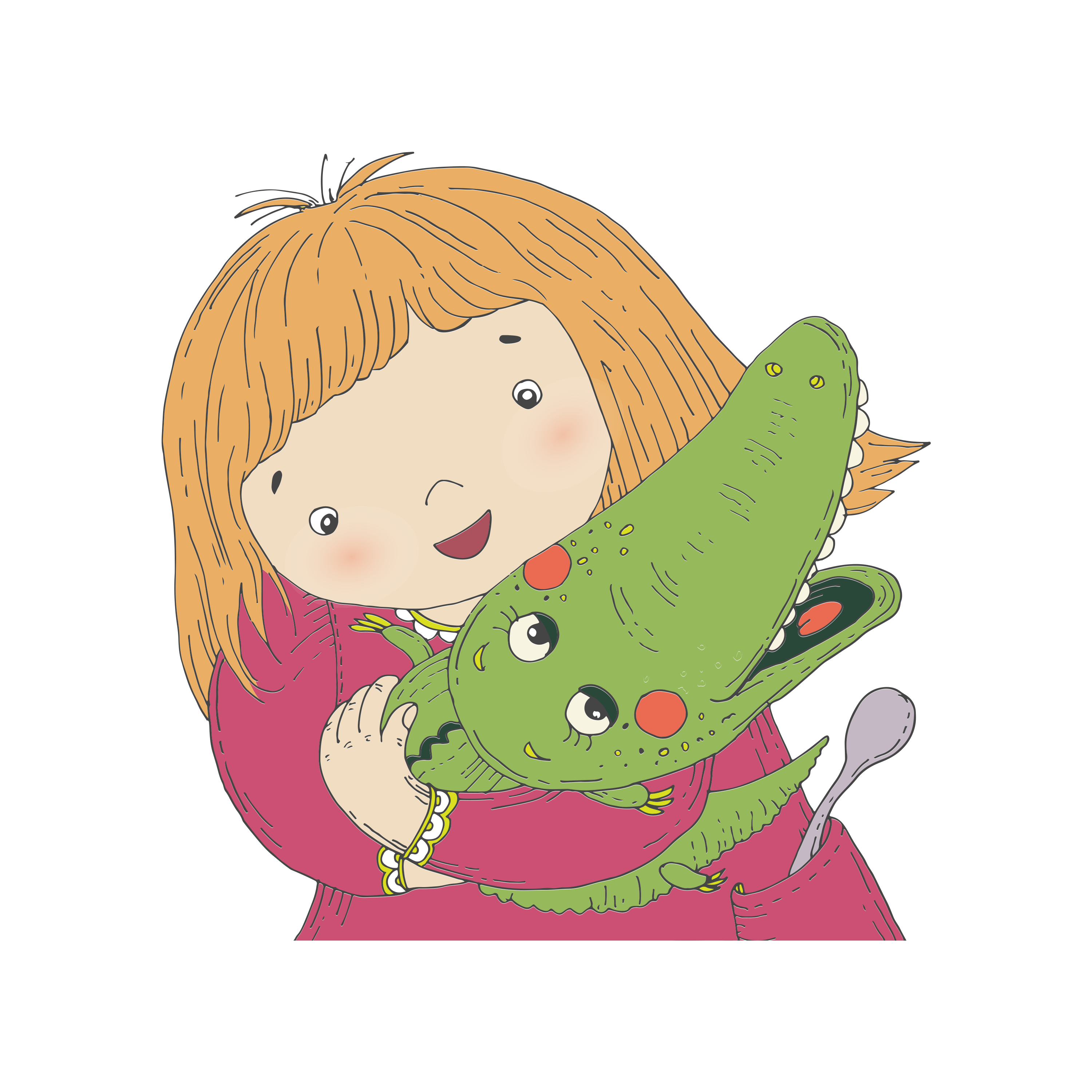 Nice baby crocodile in Digital Art Inspiration by Hanna Symonovych