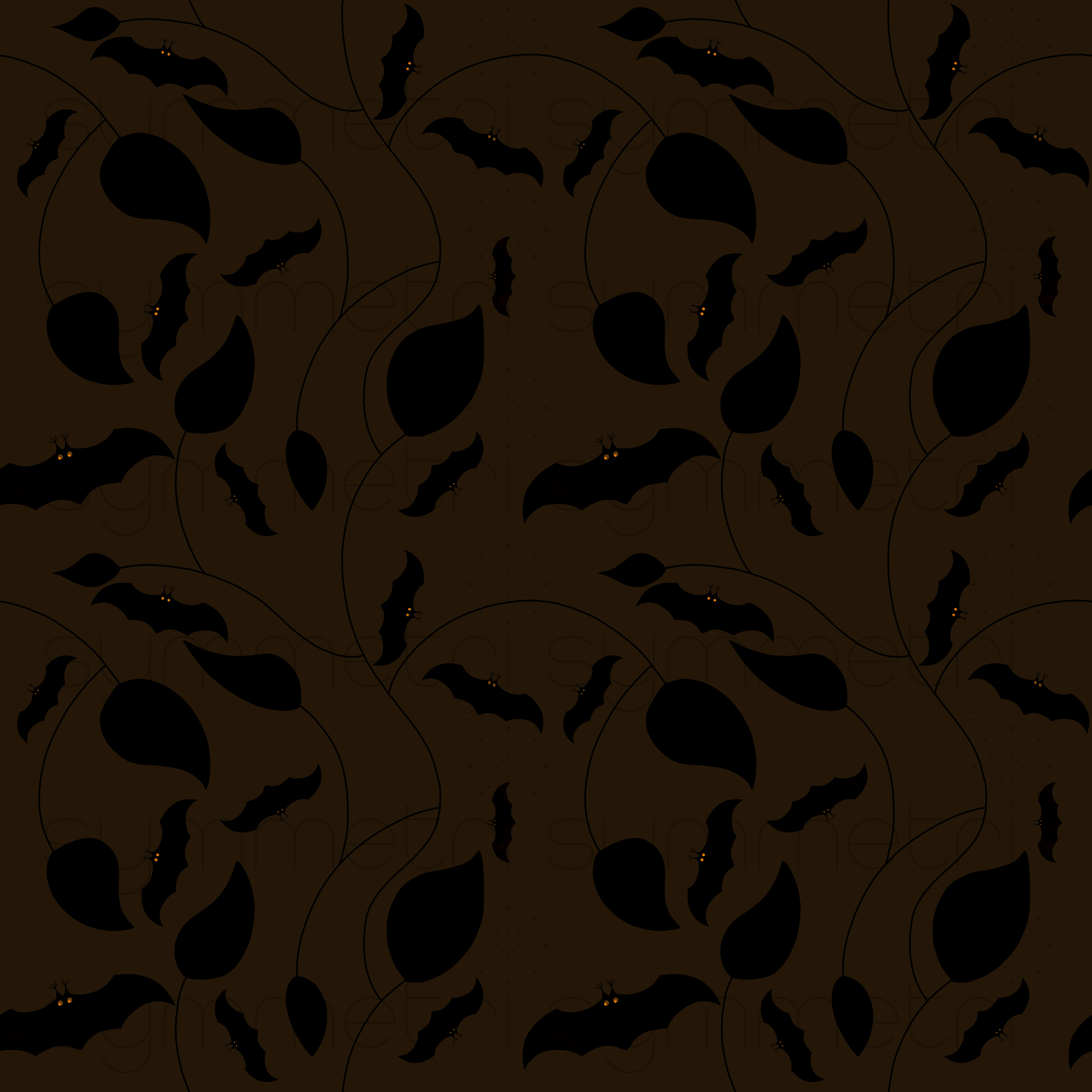 Halloween bats in Pattern & Surface Design Inspiration by Manouk Blaauwgeers