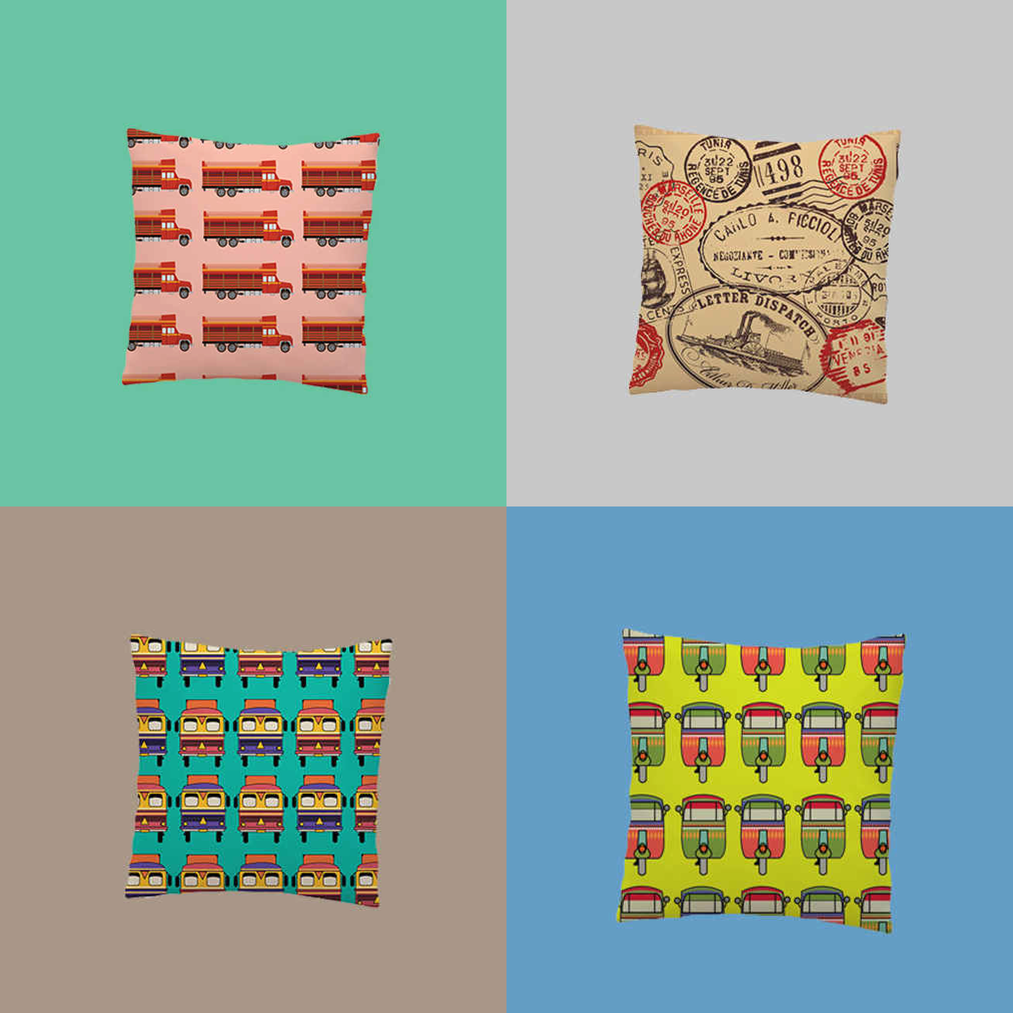 Cushion Cover Design by Tanvi Nuwal Cushion Cover Design in Merchandise Design Inspiration by Tanvi Nuwal