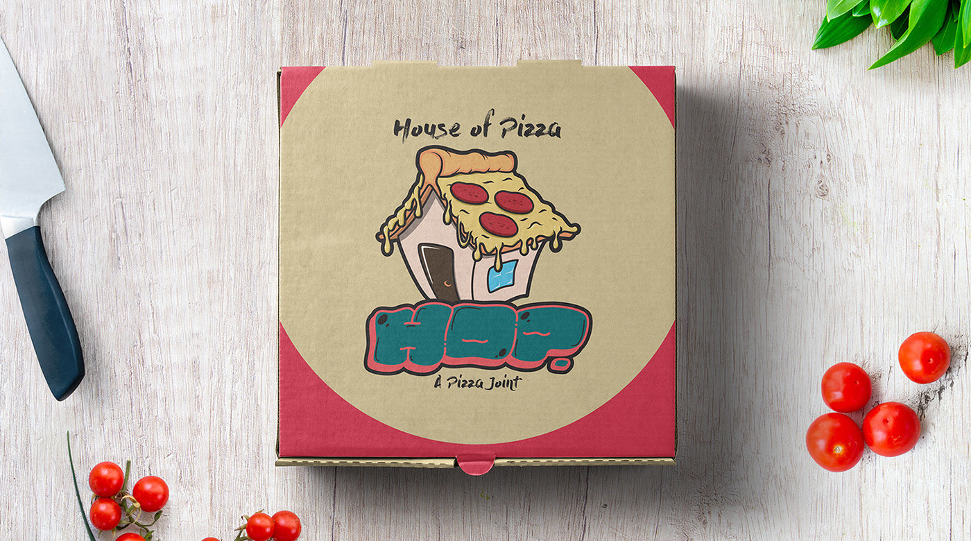 House of Pizza (unused) in Illustration and Graphics Inspiration by Andres Ortiz