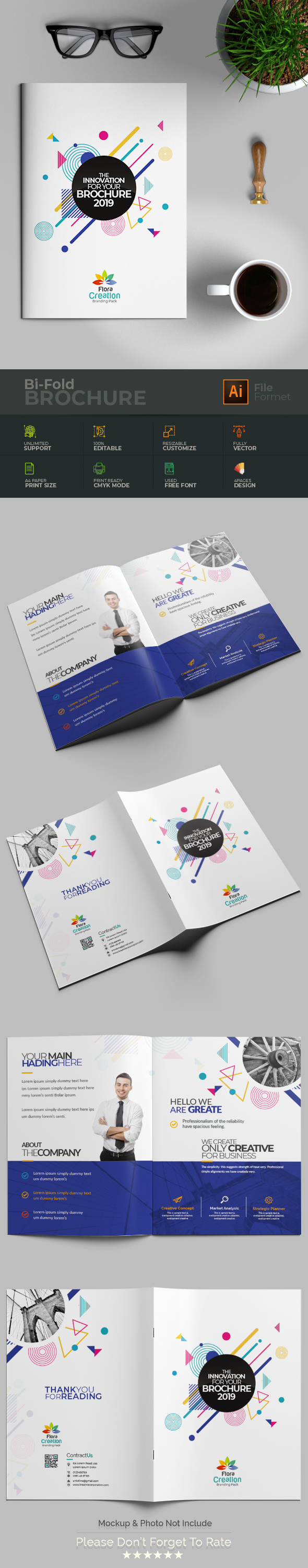 Brochure in Brochure Design Inspiration by Color Creation