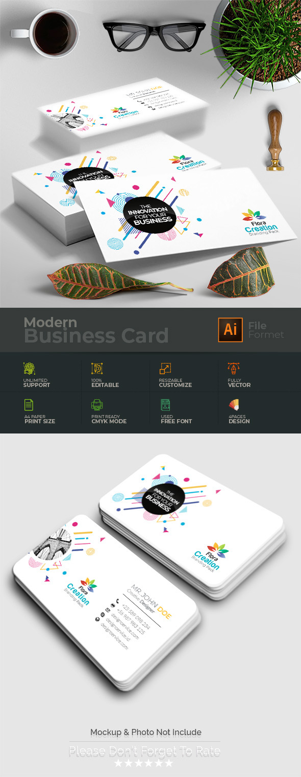 Business Card in Business Card Design Inspiration by Color Creation