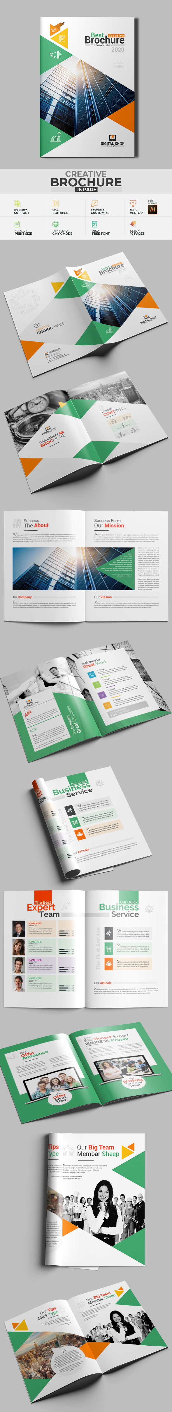 Brochure in Brochure Design Inspiration by Color Creation