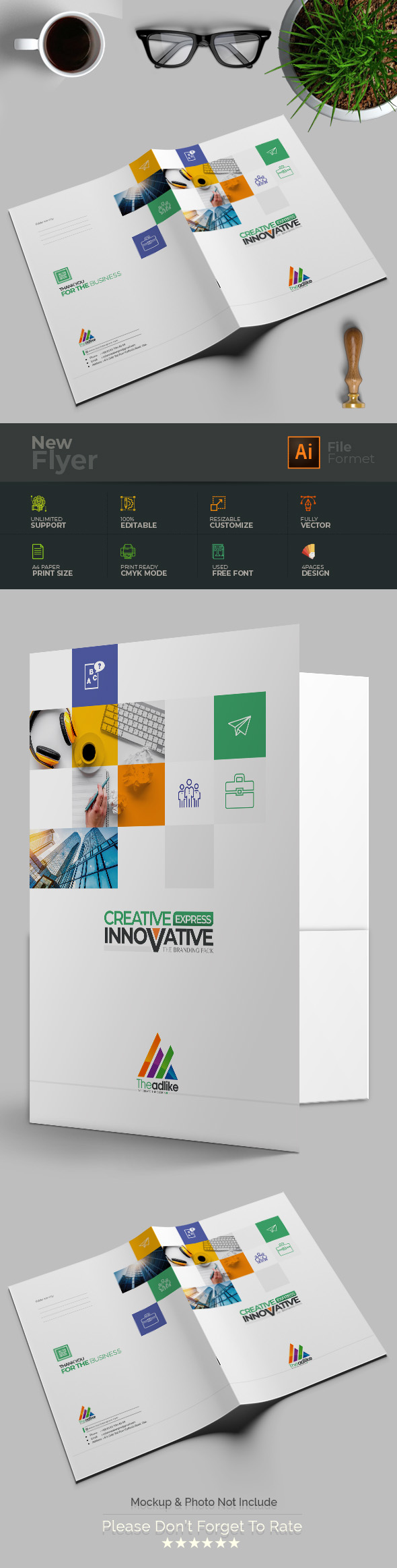 Creative Design in Stationery Design Inspiration by Color Creation