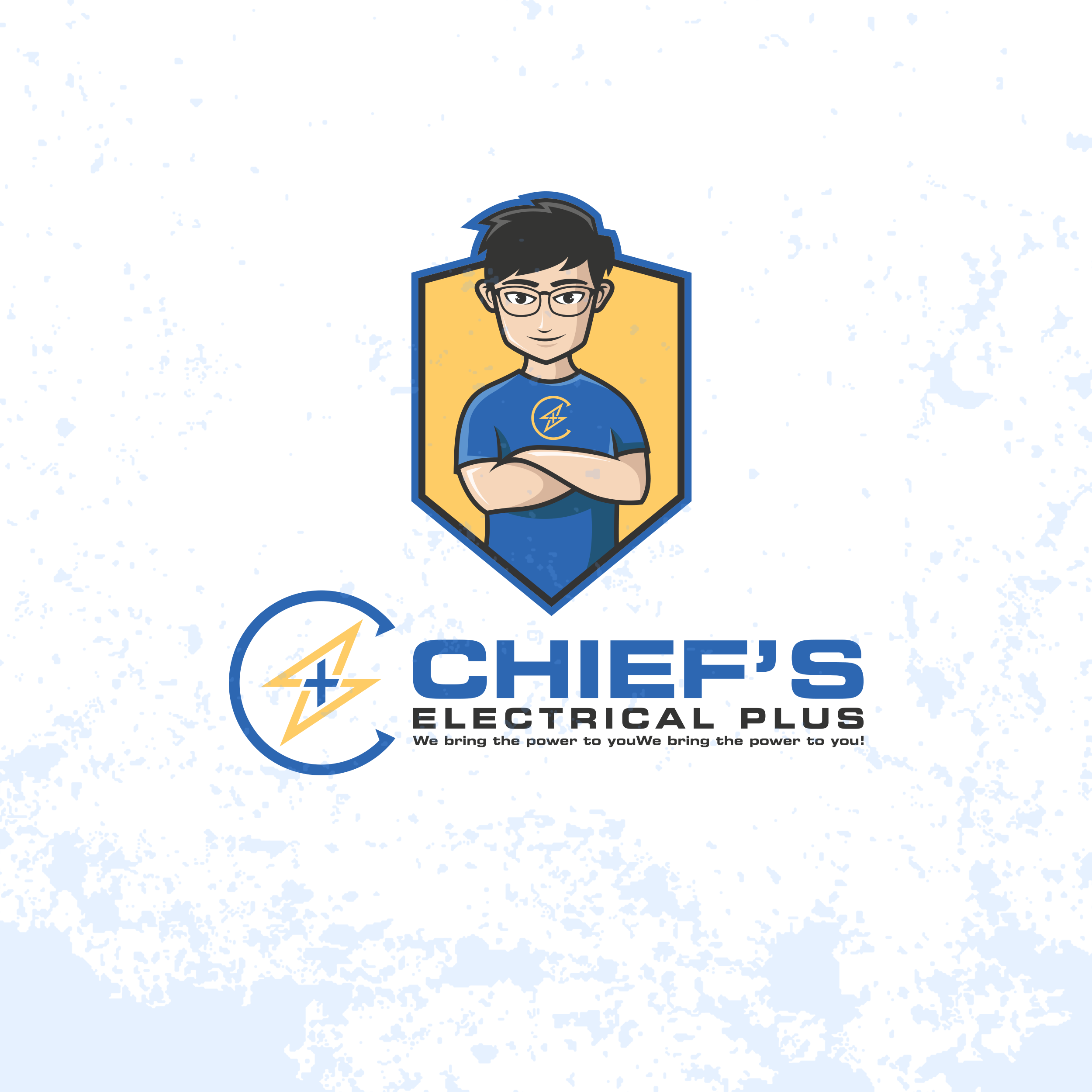 Electric logo design with a model by Karina Electric logo design with a model in Character & Mascot design Inspiration by Karina