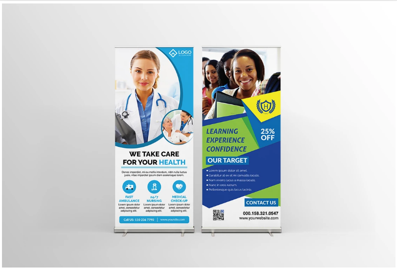 Roll up Banner Design by Waqar Ahmad Roll up Banner Design in Advertisement Design Inspiration by Waqar Ahmad