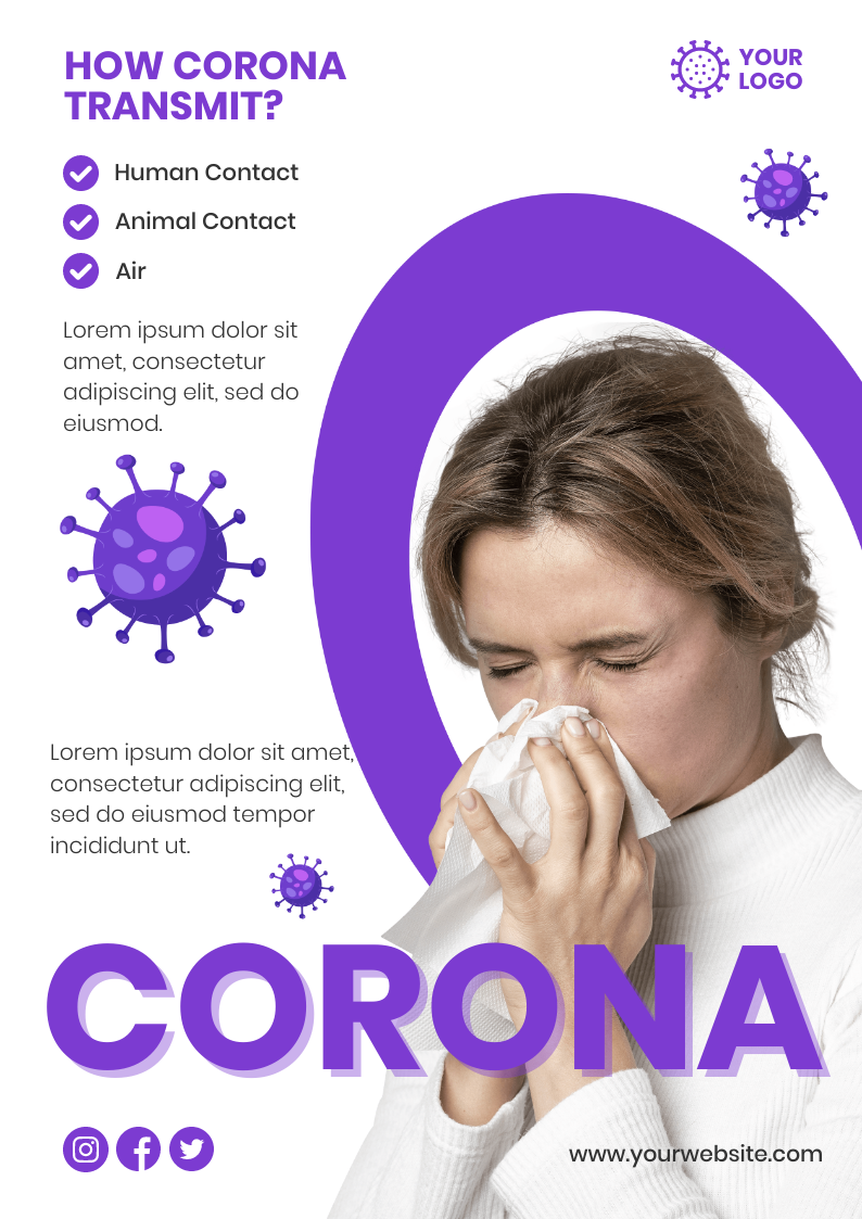 Corona Awareness by Preet Chovatiya Corona Awareness in Print flyer design Inspiration by Preet Chovatiya