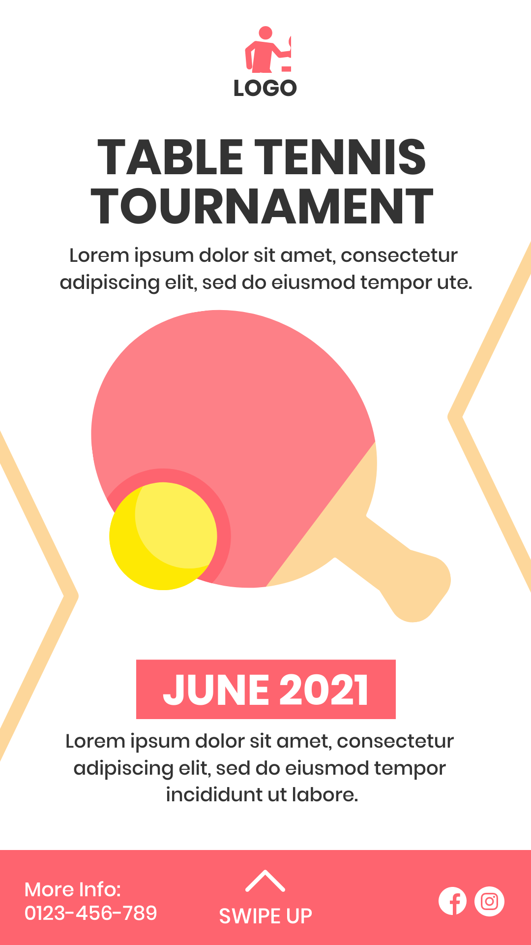 Table Tennis Story in Instagram Story Inspiration by Preet Chovatiya