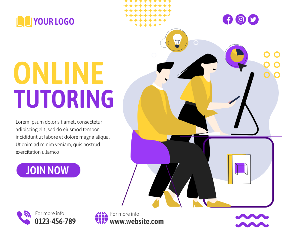 Tutoring Facebook Post in Facebook Post Design Inspiration by Preet Chovatiya