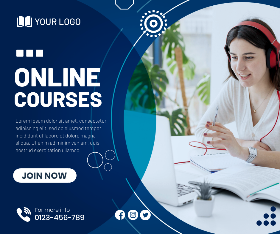E-learning Facebook Post in Facebook Post Design Inspiration by Preet Chovatiya