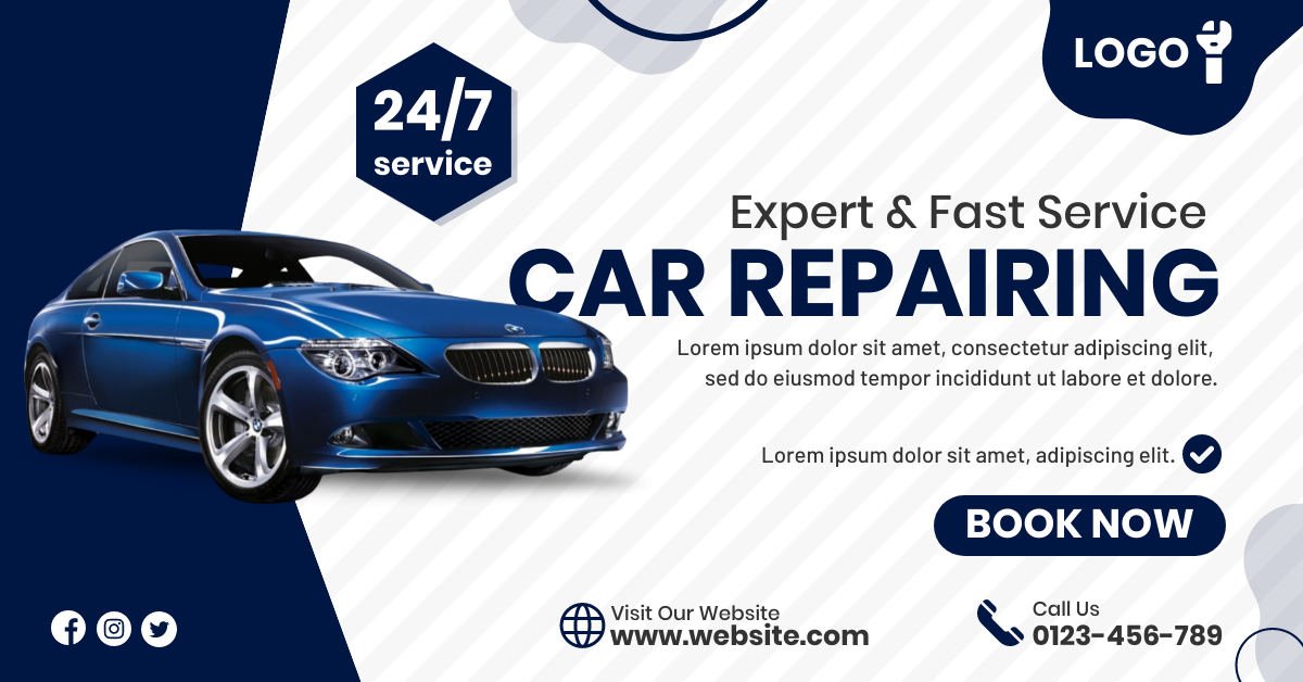 Mechanic Repairing Ad by Preet Chovatiya Mechanic Repairing Ad in Facebook Ad Inspiration by Preet Chovatiya