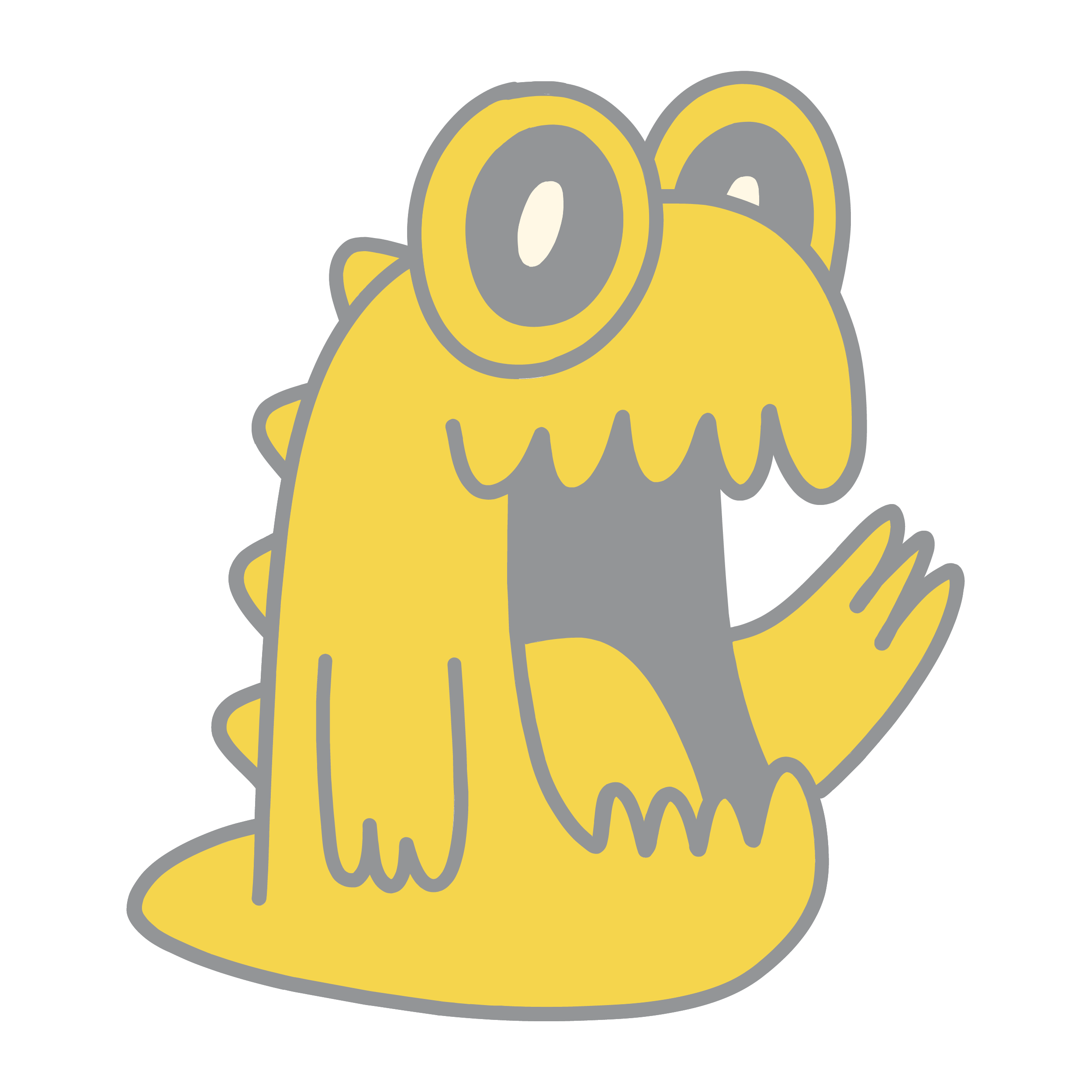 Funny Monster in Illustration and Graphics Inspiration by Preet Chovatiya