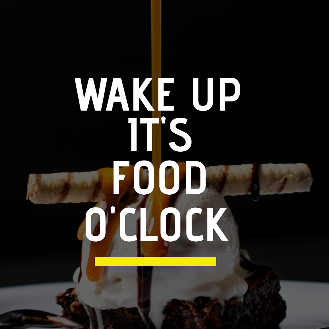 FOOD O'CLOCK in Instagram Post Design Inspiration by Preet Chovatiya
