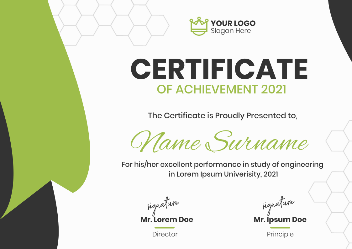 Award Achievement Certificate in Certificate Inspiration by Preet Chovatiya