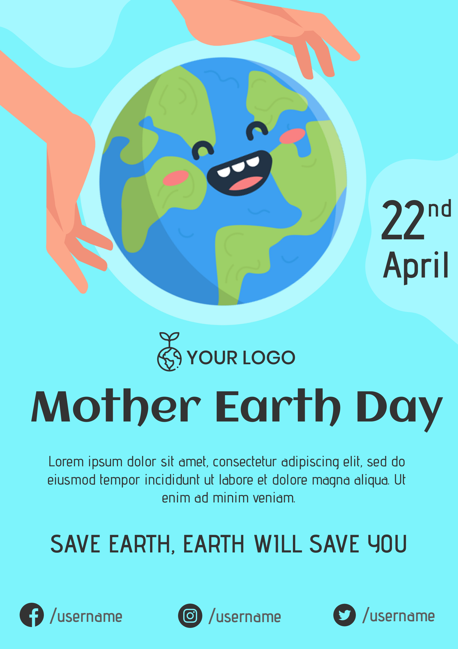 Earth Day Poster by Preet Chovatiya Earth Day Poster in Poster Design Inspiration by Preet Chovatiya