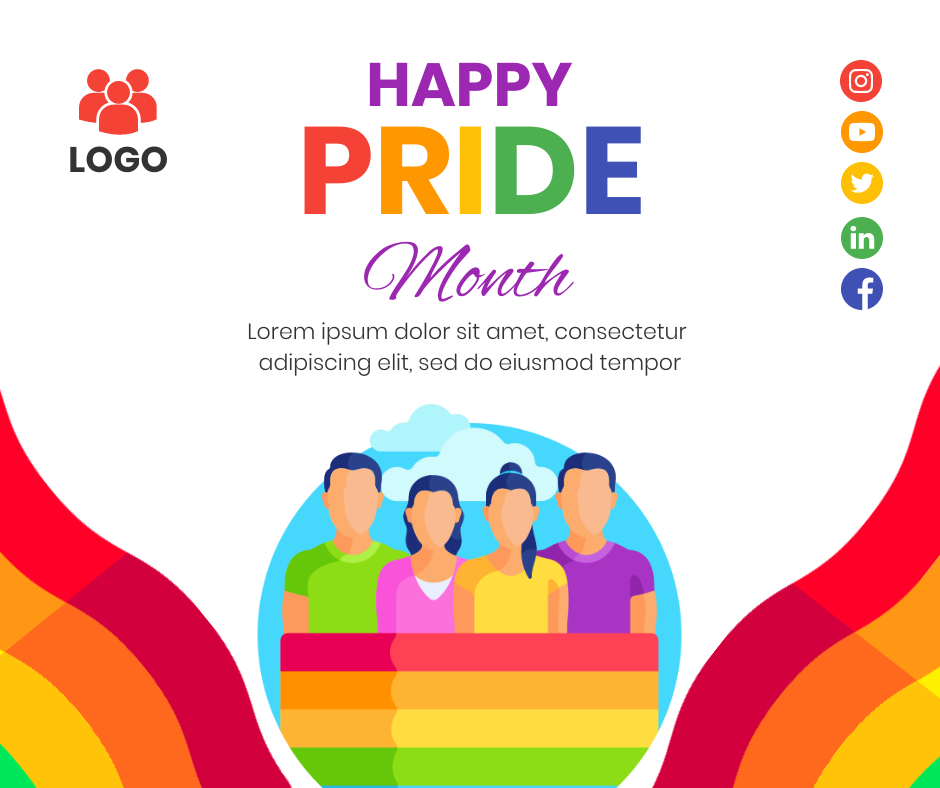 PRIDE Celebration in Instagram Post Design Inspiration by Preet Chovatiya