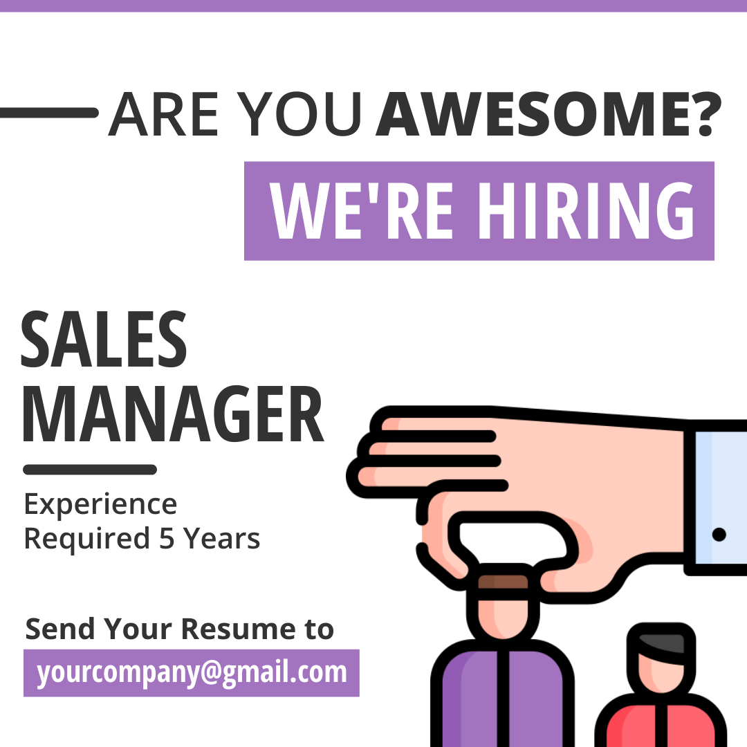 Hiring For Job by Preet Chovatiya Hiring For Job in Instagram Post Design Inspiration by Preet Chovatiya