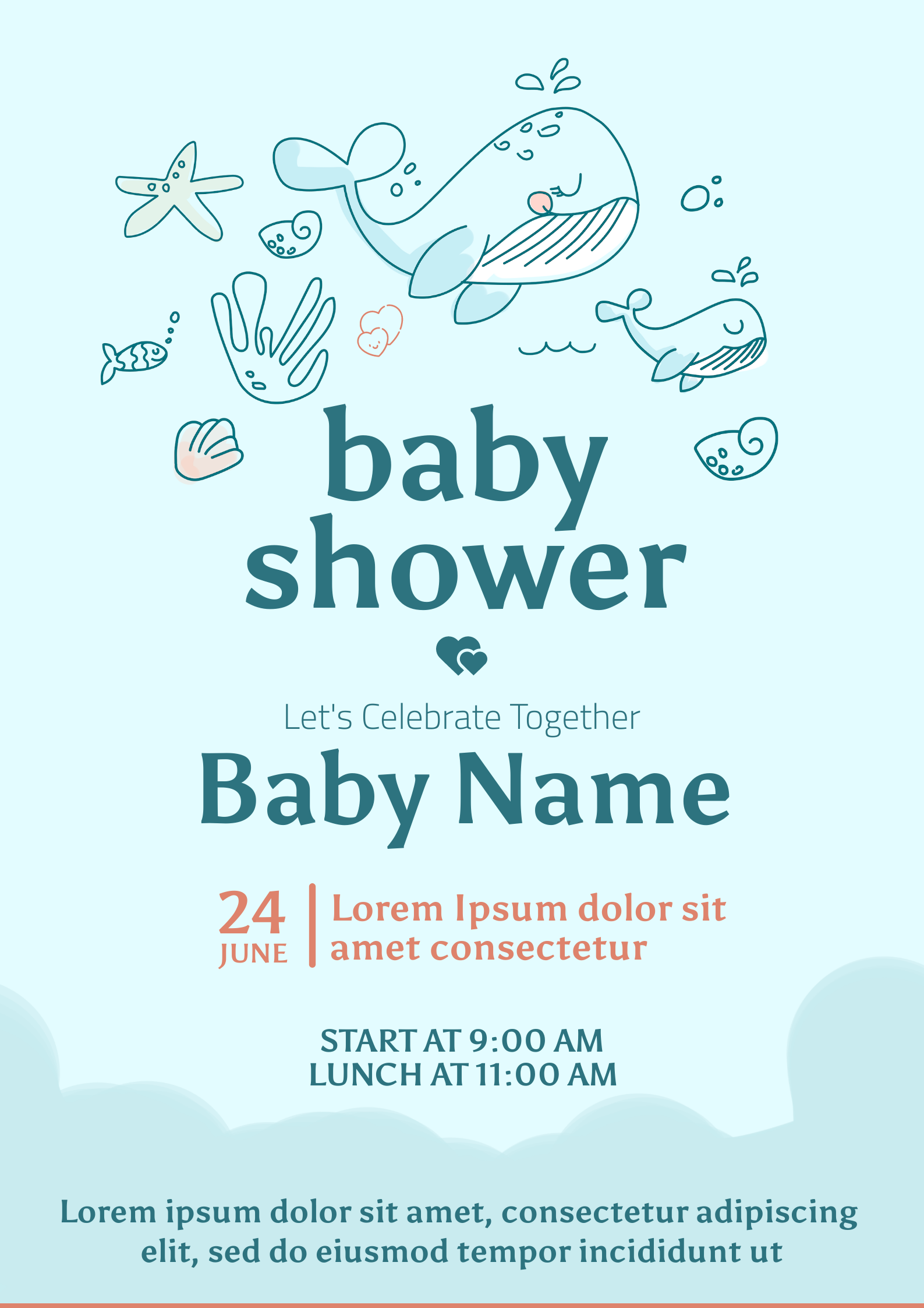 Baby Shower Celebration Poster by Preet Chovatiya Baby Shower Celebration Poster in Poster Design Inspiration by Preet Chovatiya