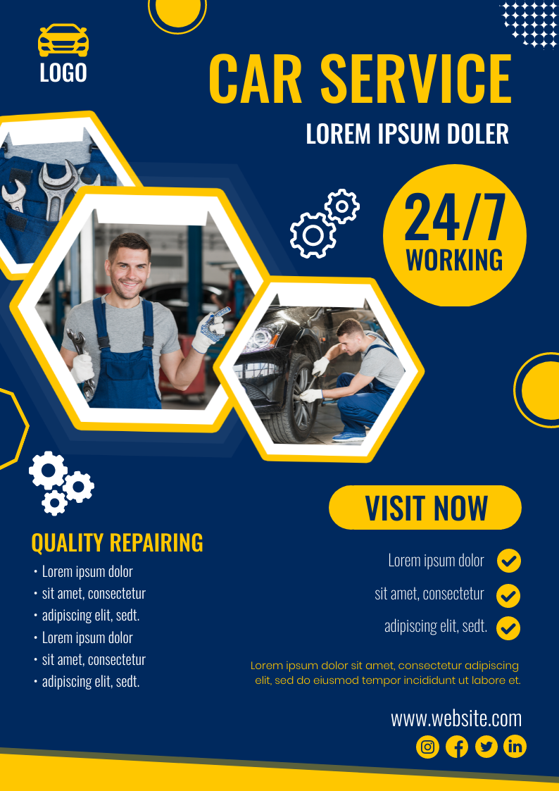 Car Wash Service Flyer in Print flyer design Inspiration by Preet Chovatiya