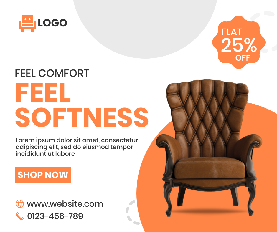 Sofa Business Post by Preet Chovatiya Sofa Business Post in Facebook Post Design Inspiration by Preet Chovatiya