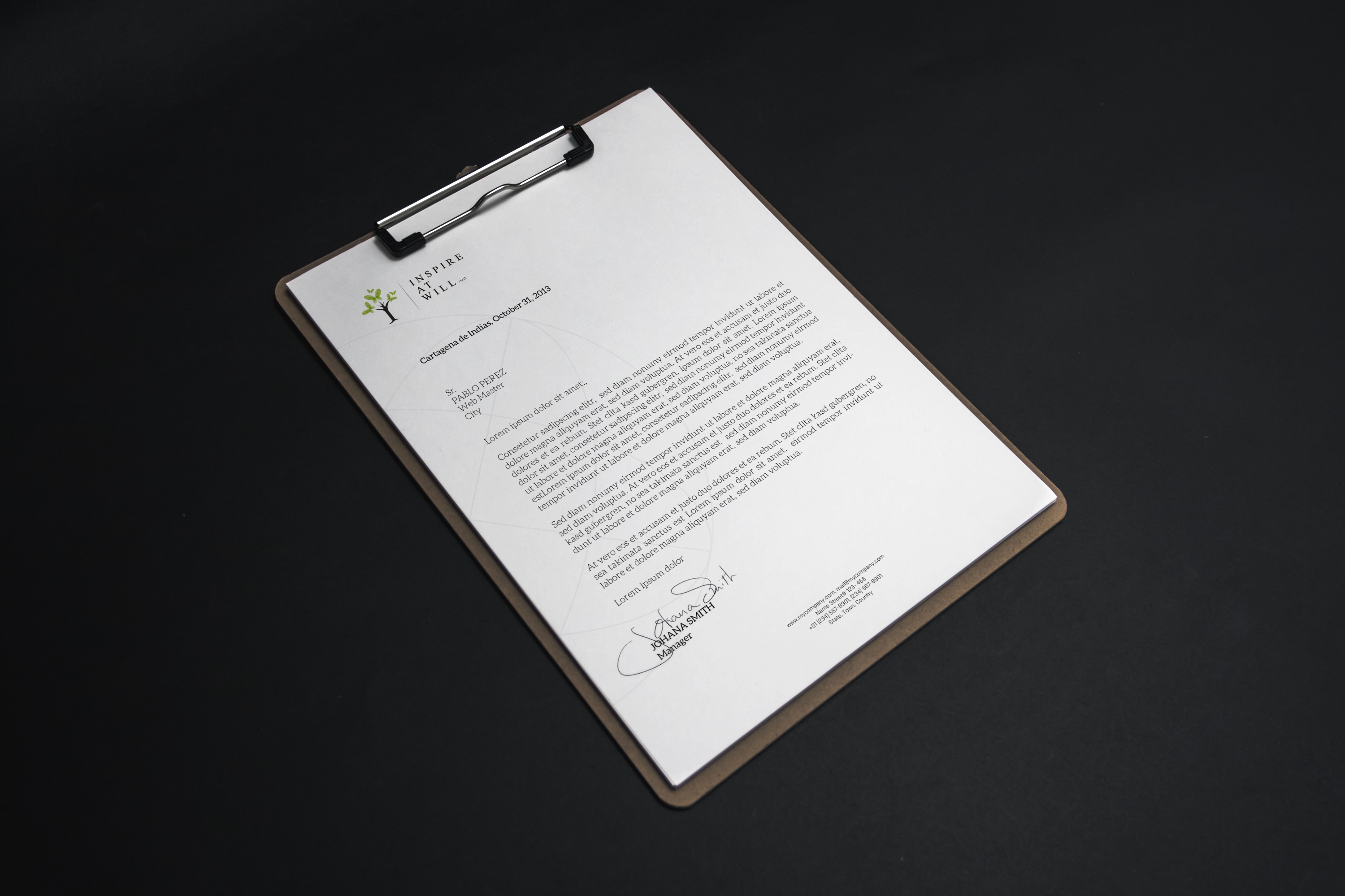 Inspire at Will by Cg Designs Inspire at Will in Letterhead Design Inspiration by Cg Designs